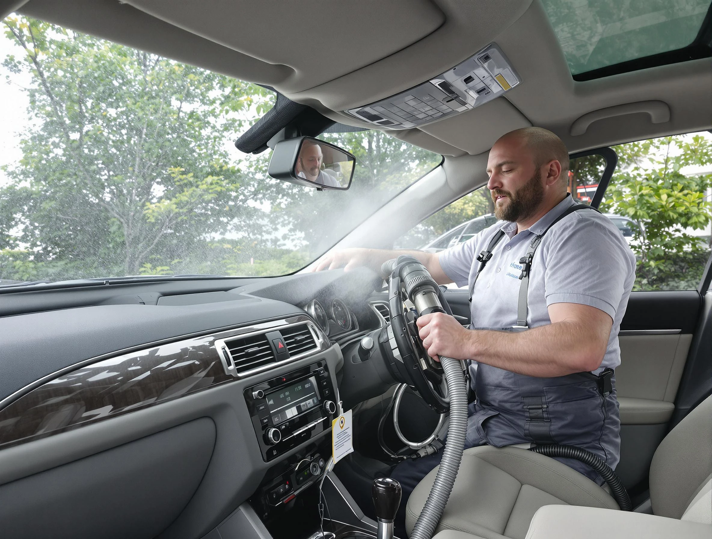 Fultondale Air Duct Cleaning specialist performing professional car duct cleaning in Fultondale